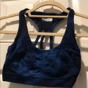 Blue and Black Athleta Sports Bra